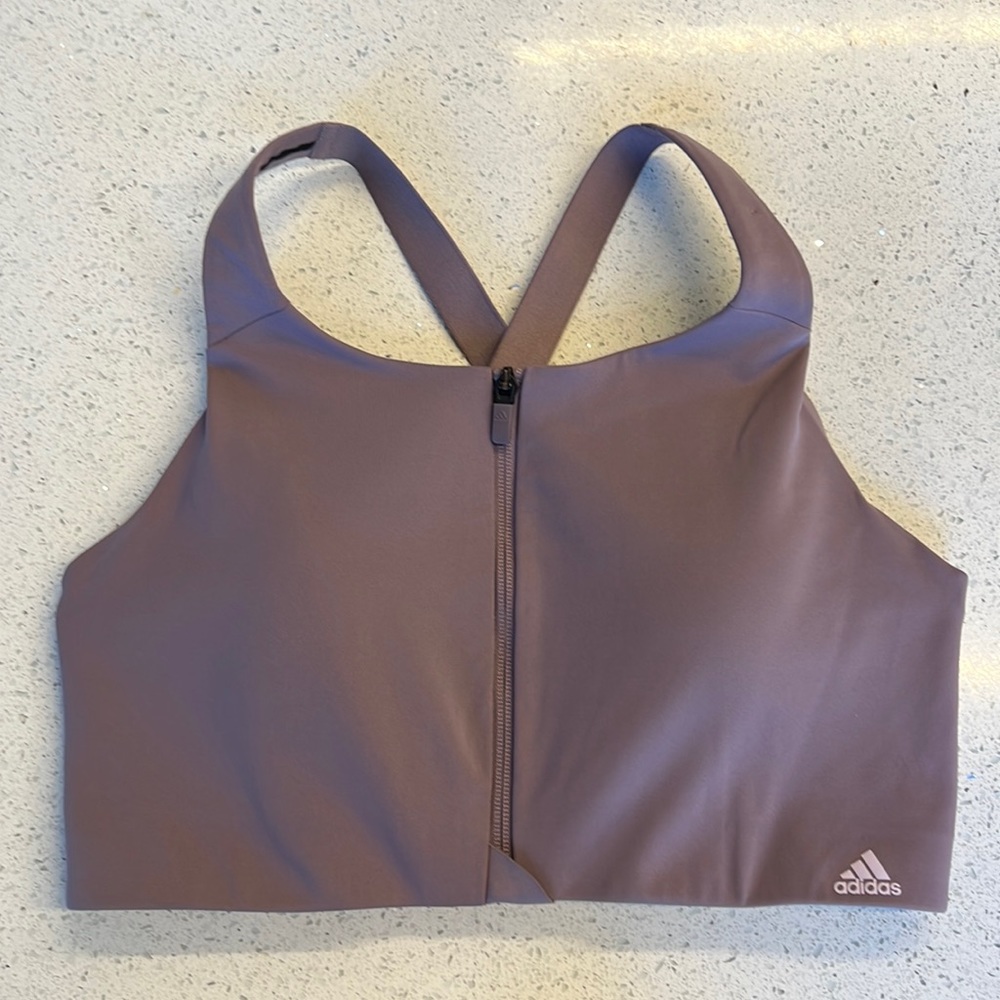 Adidas Zip Up Sports Bra